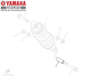 ESPACADOR DO AMORTECEDOR TRASEIRO PARA FZ25 NOVA FAZER 250 ABS ORIGINAL YAMAHA