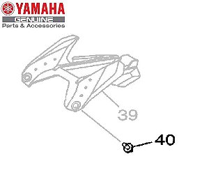 REBITE FIXADOR DA TAMPA DO PARALAMA TRASEIRO PARA MT-07 ORIGINAL YAMAHA