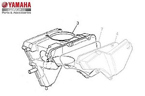 Caixa do Filtro de Ar 1 Ténéré XT 660z Original Yamaha