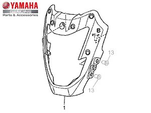 CARENAGEM DO FAROL PARA XT660Z TÉNÉRÉ ORIGINAL YAMAHA