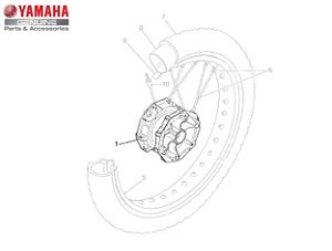 CUBO DA RODA DIANTEIRA PARA XT660Z TÉNÉRÉ ORIGINAL YAMAHA