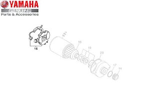 JOGO DE ESCOVAS DO MOTOR DE PARTIDA PARA XT660R E XT660Z TÉNÉRÉ ORIGINAL YAMAHA