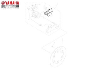 KIT PASTILHA DE FREIO TRASEIRA PARA XT660R E XT660Z TÉNÉRÉ ORIGINAL YAMAHA