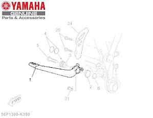 PEDAL DE FREIO PARA XT660Z TÉNÉRÉ ORIGINAL YAMAHA