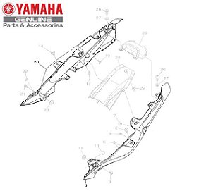 RABETA PARA MT-07 2019 A 2021 ORIGINAL YAMAHA