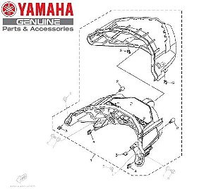 LANTERNA TRASEIRA COMPLETA PARA NNAX160 2022 E 2023 ORIGINAL YAMAHA