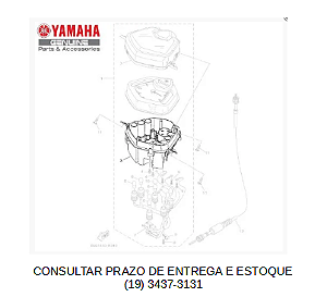 CARCAÇA INFERIOR DO PAINEL PARA NEO125 2017 ATE 2025 ORIGINAL YAMAHA (CONSULTAR PRAZO DE ENTREGA E ESTOQUE)