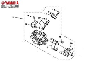 CORPO DE ACELERACAO COMPLETO PARA XT250Z TÉNÉRÉ , XTZ250 LANDER E FZ25 NOVA FAZER 250 ABS ,FZ 15 2023 ORIGINAL YAMAHA