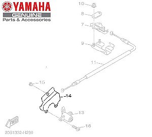 SUPORTE DA TRAVA DO BANCO PARA XJ6 N E F ORIGINAL YAMAHA