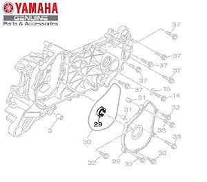 RETENTOR DA TAMPA 2 DO MOTOR PARA NEO 125 ORIGINAL YAMAHA