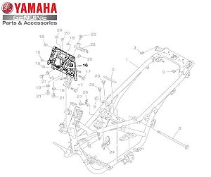 SUPORTE 1 DA CARENAGEM PARA NMAX 160 2017 A 2020 ORIGINAL YAMAHA