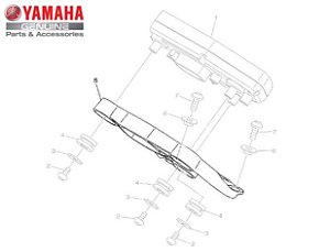 SUPORTE OU CAPA DO PAINEL PARA MT-09 2015 A 2019 ORIGINAL YAMAHA