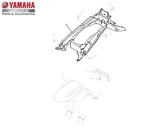 PARALAMA TRASEIRO PARA AT115 NEO 2010 A 2012 ORIGINAL YAMAHA