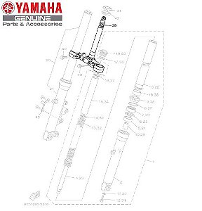 COLUNA DE DIRECAO OU SUPORTE INFERIOR DO GARFO PARA FZ25 NOVA FAZER 250 ABS ORIGINAL YAMAHA