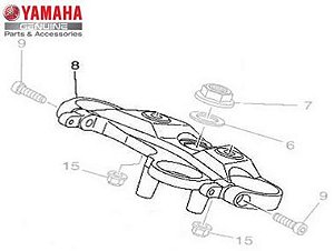 MESA SUPERIOR DO GUIDAO PARA MT-09 2017 A 2019 ORIGINAL YAMAHA