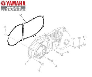 GAXETA OU JUNTA DA TAMPA DA CARCAÇA PARA NMAX 160 ORIGINAL YAMAHA