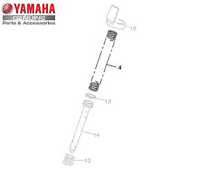 MOLA DO GARFO DIANTEIRO PARA YS250 FAZER 2006 A 2011 ORIGINAL YAMAHA