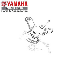 SUPORTE DO GUIDAO PARA CRYPTON 115 2010 A 2016 ORIGINAL YAMAHA