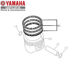 JOGO DE ANÉIS DO PISTAO PARA XT600E E XT600Z TÉNÉRÉ ORIGINAL YAMAHA