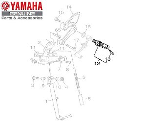 PEDALEIRA DIANTEIRA ESQUERDA PARA MT-09 TRACER ORIGINAL YAMAHA