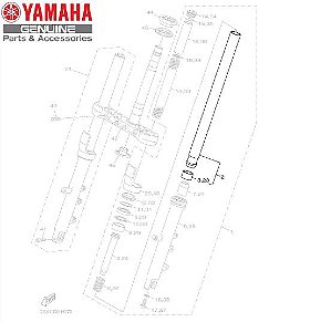 TUBO INTERNO DO GARFO DIANTEIRO PARA XJ6-N E XJ6-F ORIGINAL YAMAHA