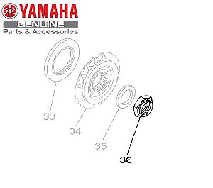 PORCA DO PINHAO PARA MT-09 E MT-09 TRACER ORIGINAL YAMAHA