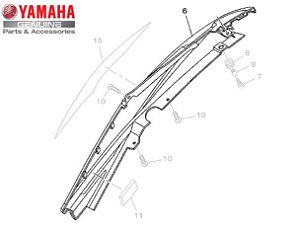 CARENAGEM TRASEIRA PARA CRYPTON 115 ORIGINAL YAMAHA