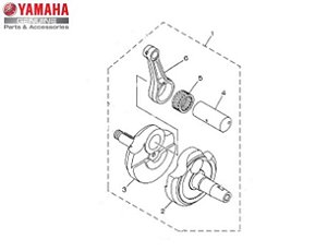 VIRABREQUIM CONJUNTO PARA YS250 FAZER , FZ25 , LANDER E TÉNÉRÉ 250 ORIGINAL YAMAHA