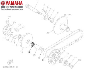 RETENTOR DA POLIA PARA AT115 NEO ORIGINAL YAMAHA