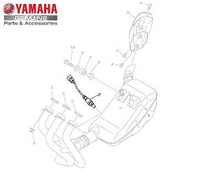 SENSOR DO TUBO DE ESCAPE PARA MT-09 E MT-09 TRACER ORIGINAL YAMAHA