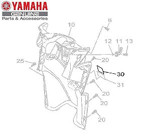 ETIQUETA DE ADVERTÊNCIA PARA NEO125 ORIGINAL YAMAHA