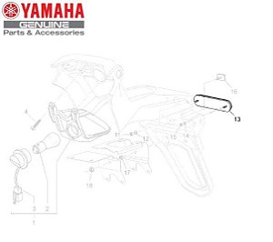 REFLETOR TRASEIRO PARA MT-03 660CC 2008 ORIGINAL YAMAHA