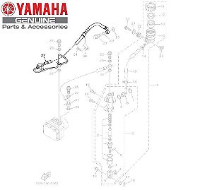 MANGUEIRA DO FREIO TRASEIRO PARA FZ25 NOVA FAZER 250 ABS ORIGINAL YAMAHA