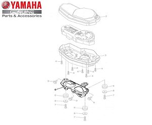 SUPORTE DO PAINEL PARA MT-03 2017 A 2020 ORIGINAL YAMAHA