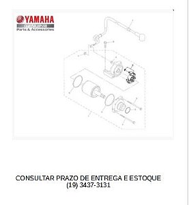 JOGO DE ESCOVAS DO MOTOR DE PARTIDA PARA XT 250 Z TÉNÉRÉ; LANDER E FAZER 250/FZ 25 2018 ATE 2023 ORIGINAL YAMAHA