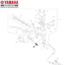 MOLA DO CABO DE FREIO UBS PARA YS150 FAZER E YBR150 FACTOR ORIGINAL YAMAHA