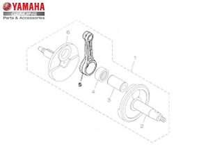 BIELA DO MOTOR PARA FAZER 150, FZ 15 2023 E 2024, FACTOR 150, CROSSER 150 ORIGINAL YAMAHA (CONSULTAR PRAZO DE ENTREGA E ESTOQUE)
