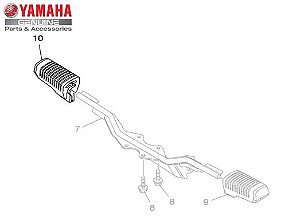 CAPA DE ESTRIBO DIREITO FACTOR 150, FAZER 150 2015 , FACTOR 125 BLUE FLEX ORIGINAL YAMAHA