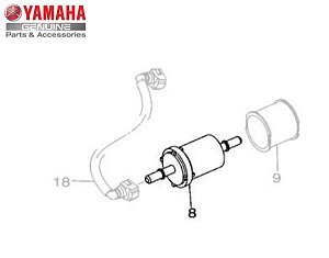 FILTRO DE COMBUSTÍVEL LINHA 150CC ,FZ 15 2023, FZ 25 2018 ATE 2023 ORIGINAL YAMAHA