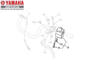 PUNHO OU INTERRUPTOR ESQUERDO DO GUIDAO PARA FAZER 150 E FACTOR 150 ORIGINAL YAMAHA