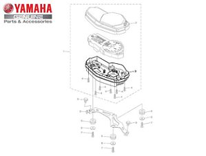 CAIXA INFERIOR DO VELOCIMETRO PARA MT-03 E YZF-R3 ORIGINAL YAMAHA