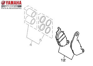 KIT PASTILHA DE FREIO DIANTEIRA YZF-R3 E MT-03 ORIGINAL YAMAHA (CONSULTAR ESTOQUE)