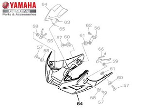 TAMPA INFERIOR OU SPOILLER PARA MT-03 ORIGINAL YAMAHA