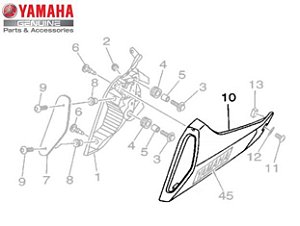 TOMADA DE AR ESQUERDA PARA MT-09 ATÉ 2019 ORIGINAL YAMAHA