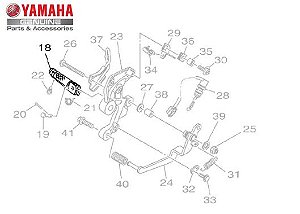 ESTRIBO DIANTEIRO DIREITO PARA MT-09 E MT-09 TRACER ORIGINAL YAMAHA