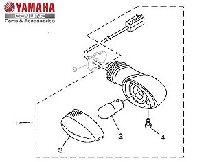 PISCA DIANTEIRO ESQUERDO CONJUNTO PARA MT-07 ORIGINAL YAMAHA