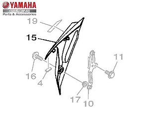 FIXADOR DIREITO DO PARALAMA MT07 ATE 2018 ORIGINAL YAMAHA