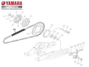 CORRENTE DE TRANSMISSÃO MT-07 ORIGINAL YAMAHA