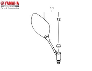 ESPELHO RETROVISOR DIREITO CONJUNTO PARA XJ6-N ORIGINAL YAMAHA