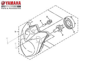 FAROL DIANTEIRO COMPLETO XJ6N 2013 A 2019 ORIGINAL YAMAHA